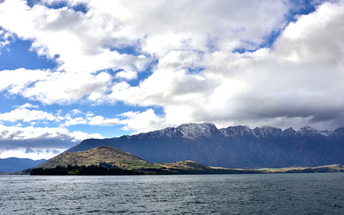 Lake Wakatipu New Zealand natural scenery Stock Photo 04