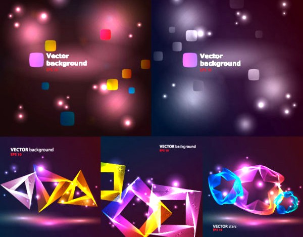 Light colorful graphics background vector
