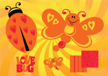 Love Butterfly vector