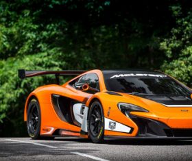 McLaren McLaren 650S GT3 sports car Stock Photo 01