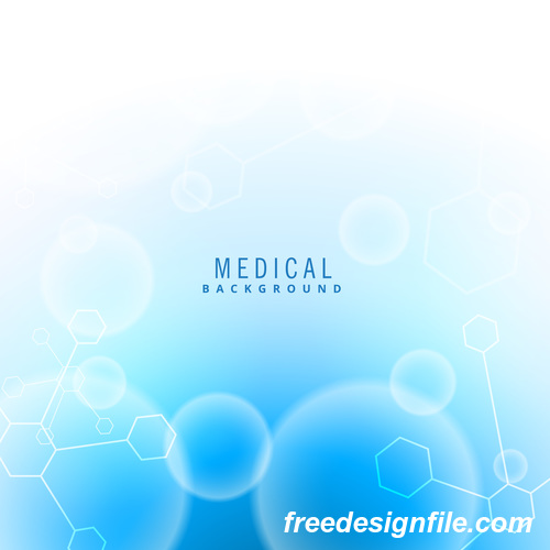 Medical science background design vectors 03