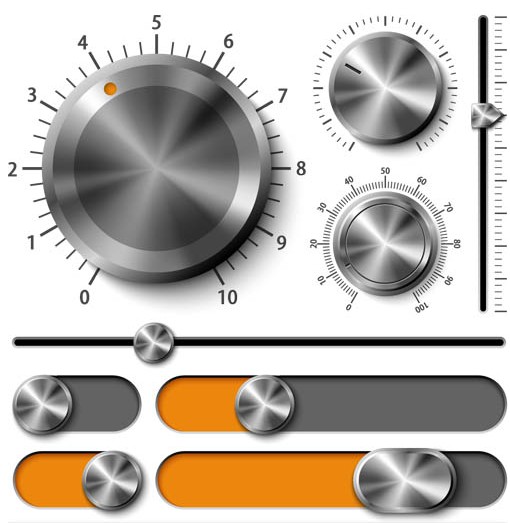 Metal Style Interface vector