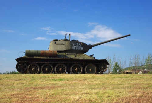 Military old tank Stock Photo 07