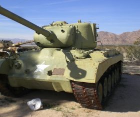 Military old tank Stock Photo 09