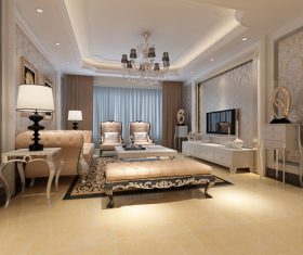 Modern European interior design Stock Photo 02