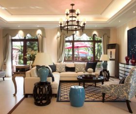 Modern European interior design Stock Photo 04