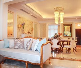 Modern European interior design Stock Photo 06