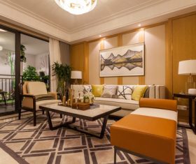 Modern European interior design Stock Photo 09