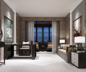 Nordic style interior decoration Stock Photo 02