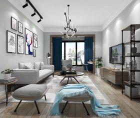 Nordic style interior decoration Stock Photo 04