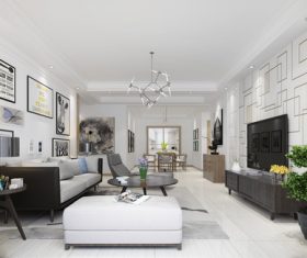 Nordic style interior decoration Stock Photo 05