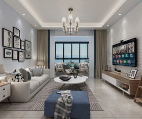 Nordic style interior decoration Stock Photo 07