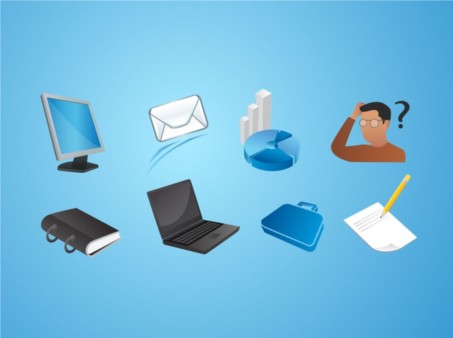 Office Icons Pack set vector