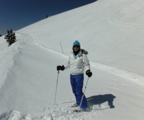 Outdoor skiing Stock Photo 02