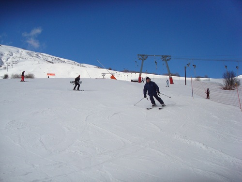 Outdoor skiing Stock Photo 04