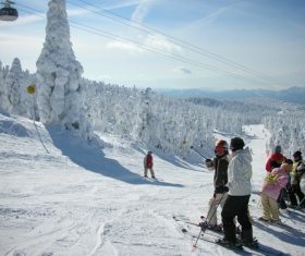 Outdoor skiing Stock Photo 05