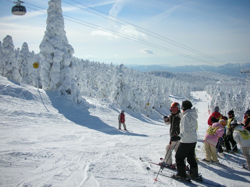 Outdoor skiing Stock Photo 05