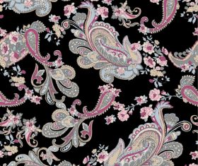 Paisley vintage pattern seamless vector 01