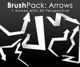 Paper arrow Photoshop Brushes