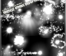 Particle Sparks Photoshop Brushes