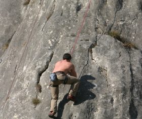 People are rock climbing Stock Photo 11