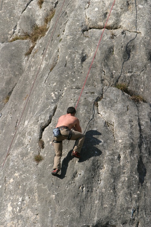 People are rock climbing Stock Photo 11