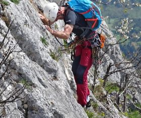 People are rock climbing Stock Photo 13
