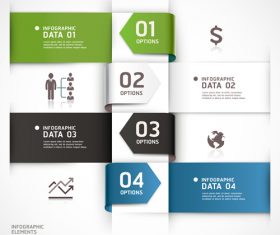 Personality statistics chart design vector material 05