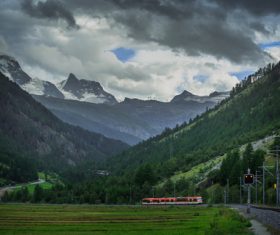 Picturesque Swiss landscape Stock Photo 01