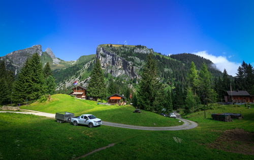 Picturesque Swiss landscape Stock Photo 02