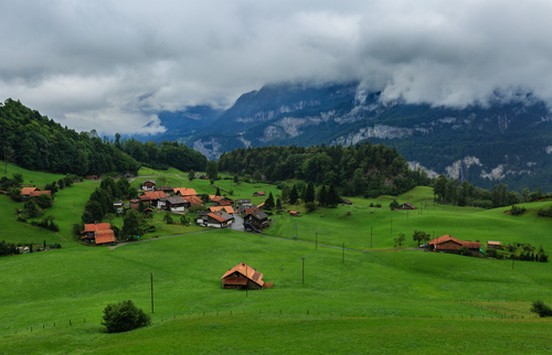Picturesque Swiss landscape Stock Photo 07