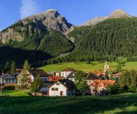 Picturesque Swiss landscape Stock Photo 09
