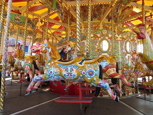 Playground carousel Stock Photo 02