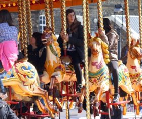 Playground carousel Stock Photo 03
