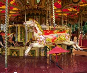 Playground carousel Stock Photo 04