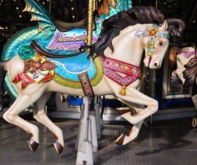 Playground carousel Stock Photo 05