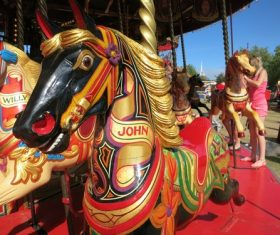 Playground carousel Stock Photo 06