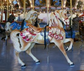 Playground carousel Stock Photo 07