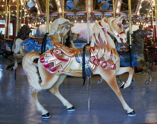 Playground carousel Stock Photo 07