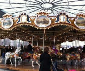 Playground carousel Stock Photo 08