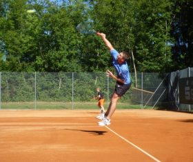 Playing tennis Stock Photo 06