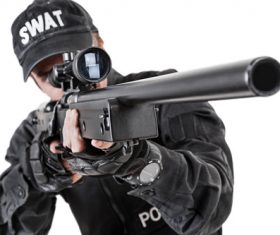 Police weapon training Stock Photo 02