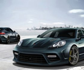 Porsche PANAMERA car Stock Photo 04
