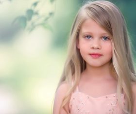 Pretty cute little girl Stock Photo 03