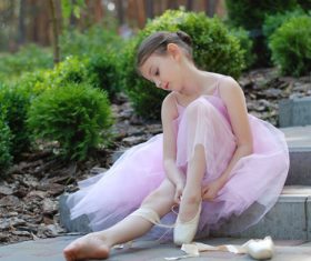 Pretty cute little girl Stock Photo 04