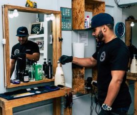 Professional hairdresser Stock Photo 01