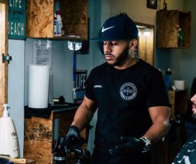 Professional hairdresser Stock Photo 03