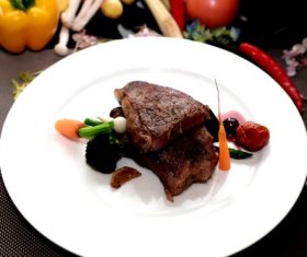 Put dish steak Stock Photo 09