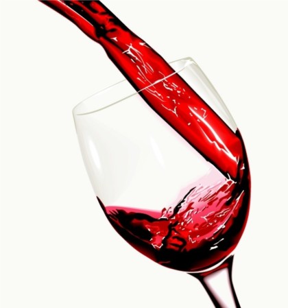 Red wine creative vector