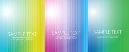 Refreshing colorful striped background set vector